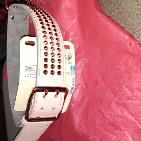 BOND Big Dog Leather Spike 35" long collar - Picture 5 of 5